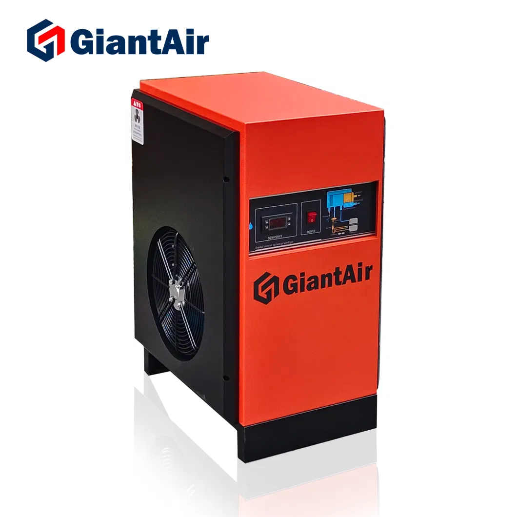 Hot Seling Cold-Resistant Giantair Screw Compressorall Compressed Refrigeration Air Cooled Refrigerated Dryer