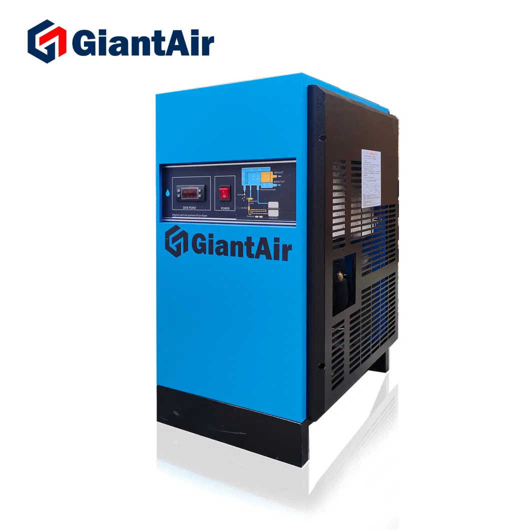 Hot Seling Cold-Resistant Giantair Screw Compressorall Compressed Refrigeration Air Cooled Refrigerated Dryer