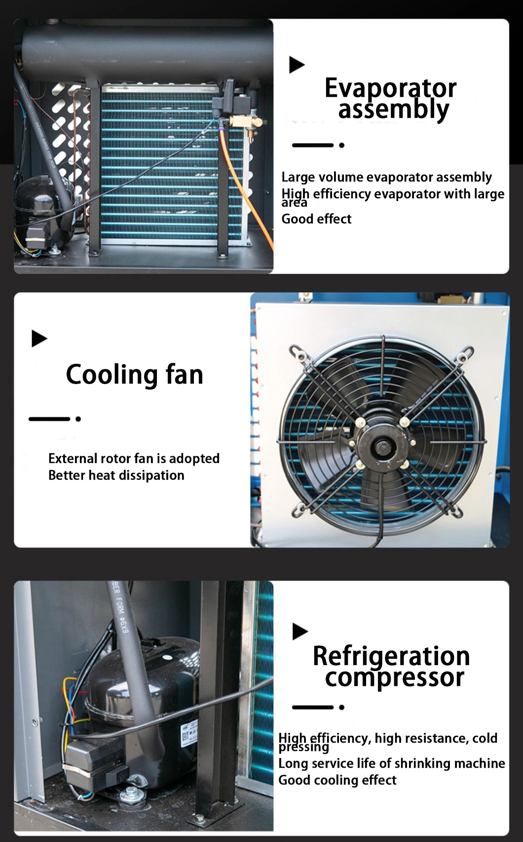 Air Cooling Refrigerant Air Dryer for Compressed Air with Environmental Refrigerant