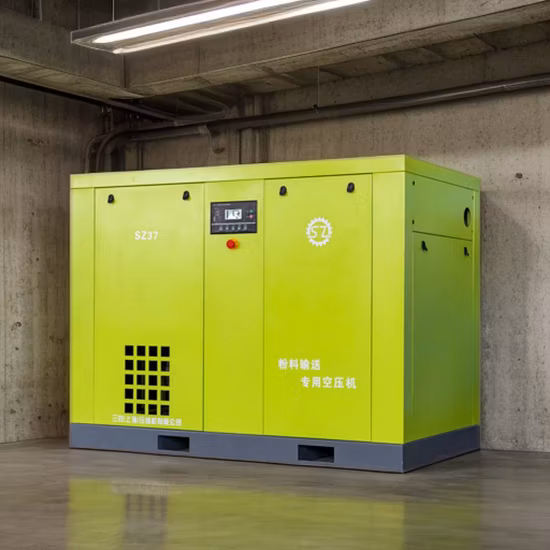 Moair Stationary Type Closed Type Intelligent PLC Control Low Pressure Screw Air Compressor